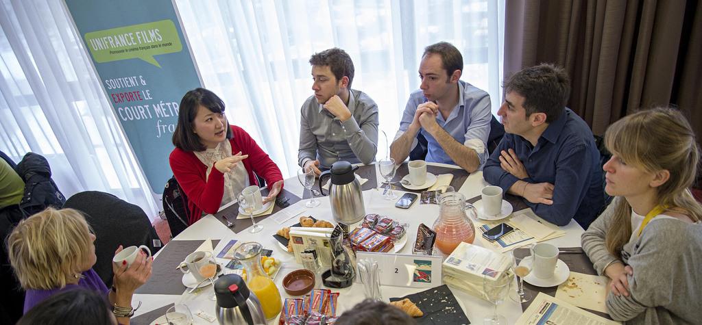 Les petits-d&eacute;jeuners d'UniFrance au festival de Clermont-Ferrand