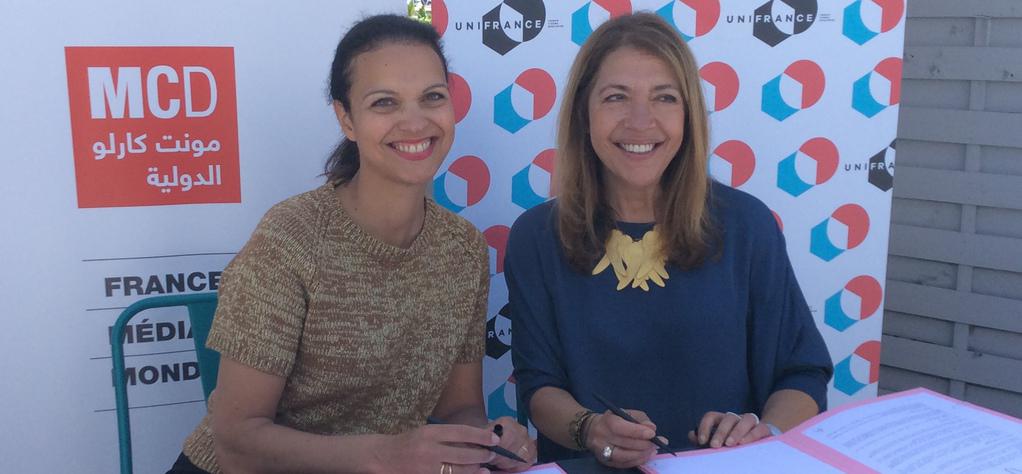 Signature d'un accord-cadre UniFrance - France M&eacute;dias Monde